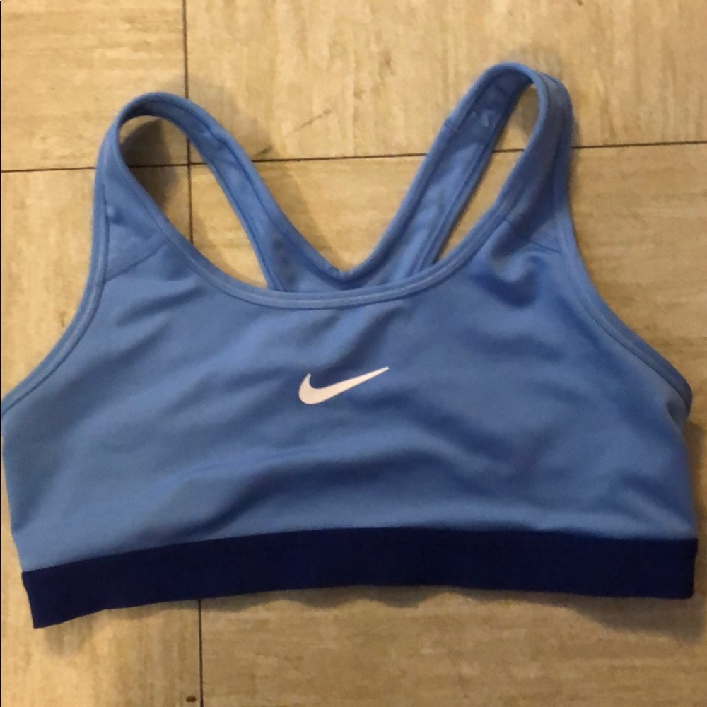 Blue Nike Dri-Fit Sports Bra